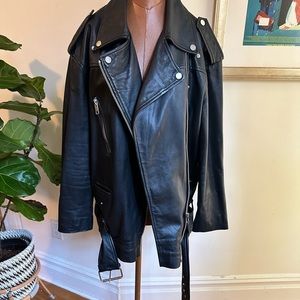 WALTER BAKER Oversized Leather Jacket